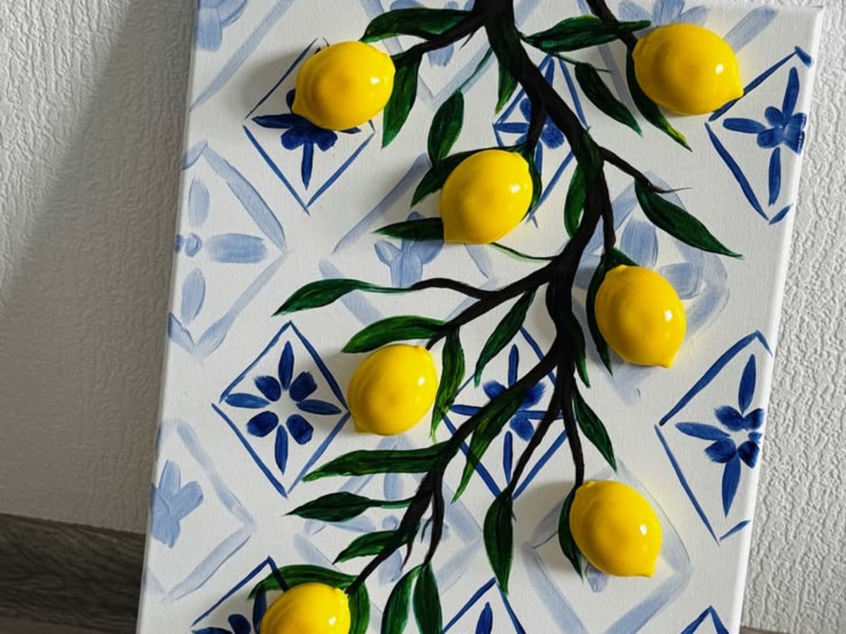 Alanya 3D Limon Dokulu Tablo Workshopu - Antalya deneyimi