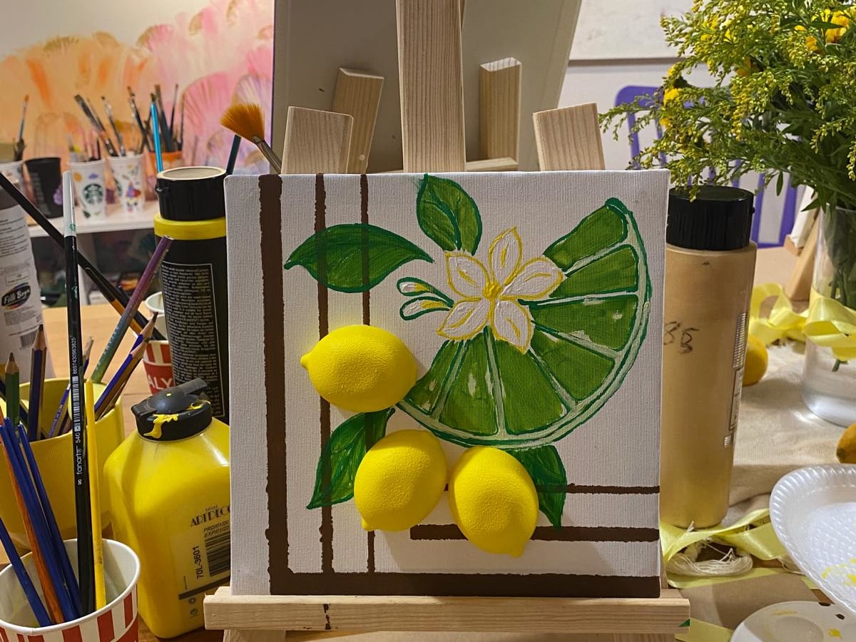 Alanya 3D Limon Dokulu Tablo Workshopu - Antalya deneyimi