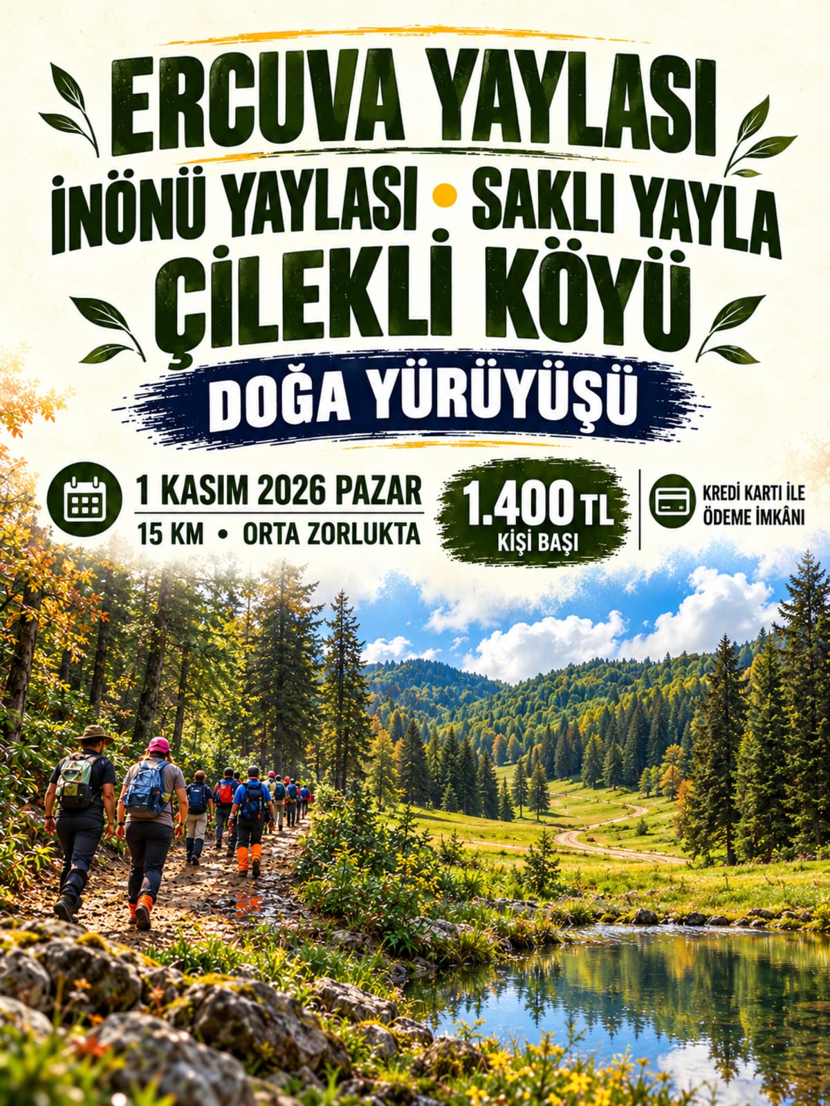 Çilekli Köyü - İnönü Yaylası Ercuva Yaylası Doğa Yürüyüşü — Eskişehir